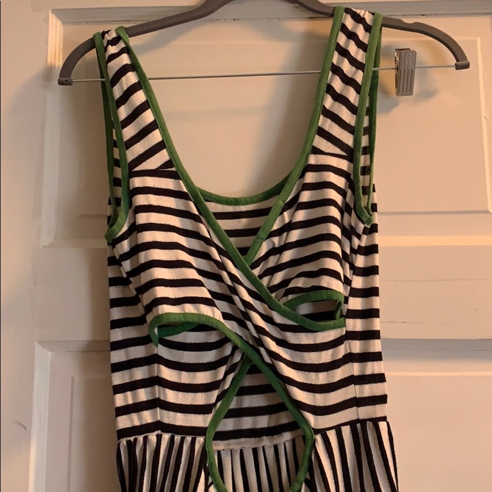 Puella Stripe cross back dress